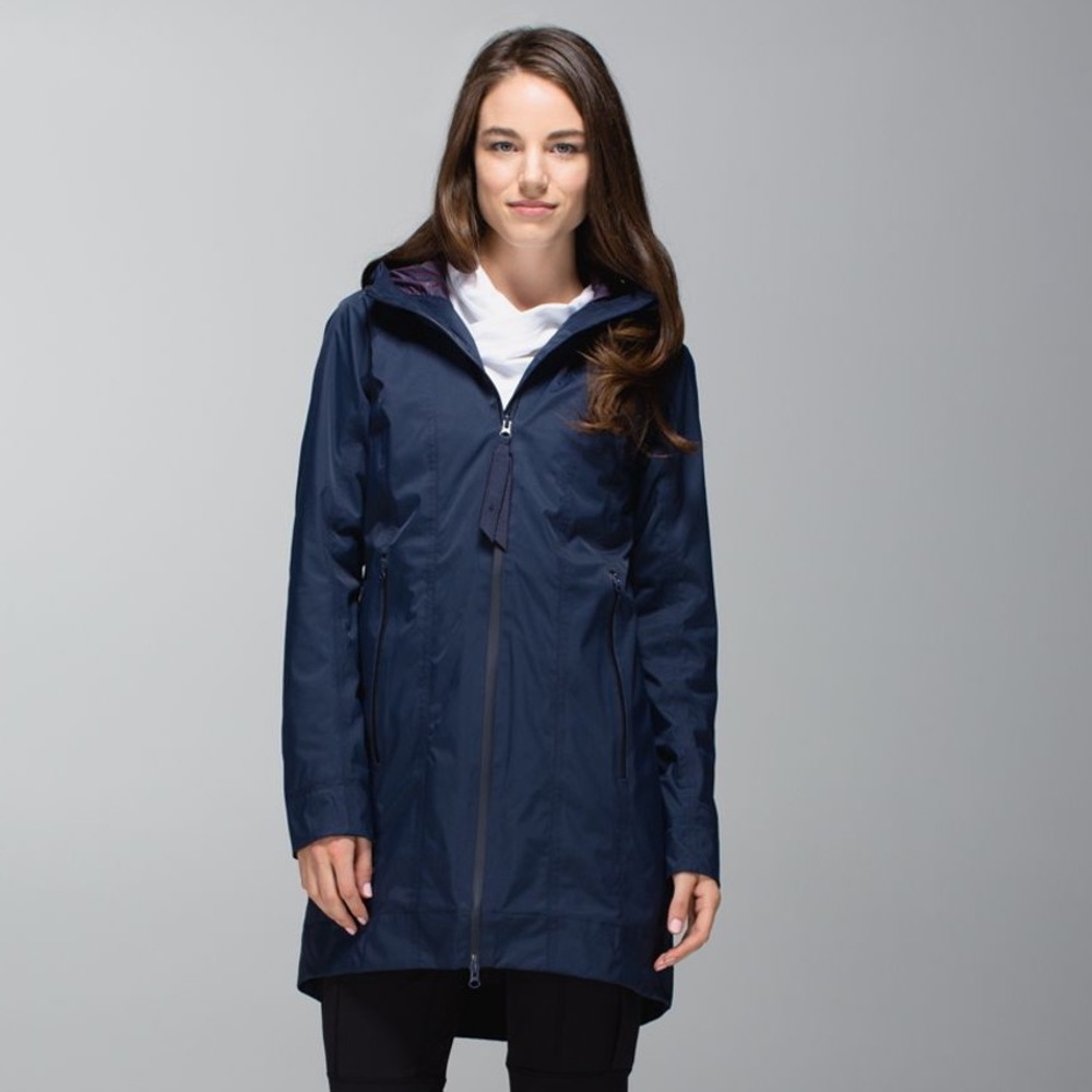 Lululemon Right as Rain Jacket in Cadet Blue